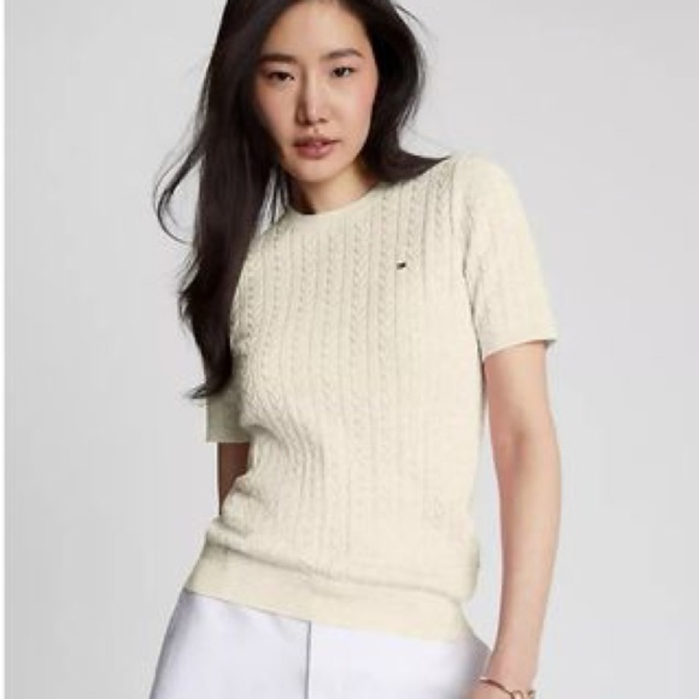 Tommy Hilfiger Short Sleeved Sweater Top